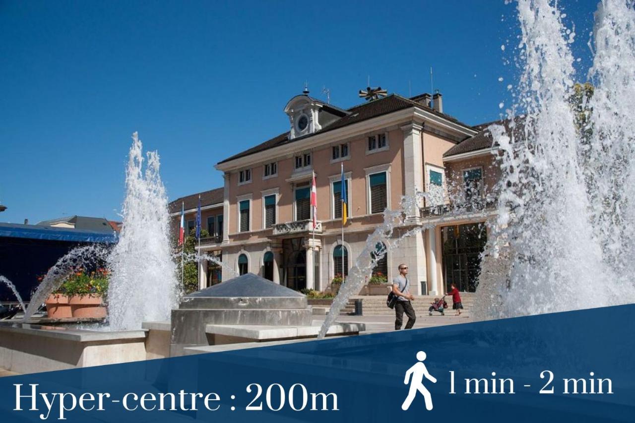 HOMEY CYCY - NEW / Free Parking / Hyper-centre / Proche Genève Annemasse Esterno foto